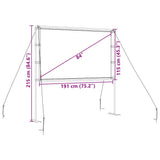 Projection Screen with Stands 84 Inch 16:9