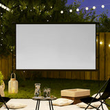 Projection Screen with Stands 120 Inch 16:9 - Front View