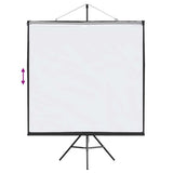 Projection Screen with Tripod 67 Inch 1:1 - Close-Up Angle