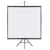 Projection Screen with Tripod 81 Inch 1:1 - Top-Down View