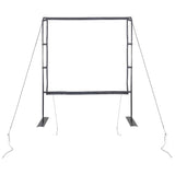 Projection Screen with Stands 89 Inch 1:1 - Side View