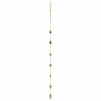 Hanging Christmas Trees with Top Stars 2 pcs 42x90 cm Natural