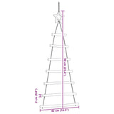 ?Hanging Christmas Trees with Top Stars 2 pcs 42x90 cm Natural Branch