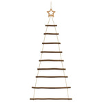 Hanging Christmas Trees with Top Stars 2 pcs 55x120 cm