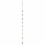 Hanging Christmas Trees with Top Stars 2 pcs 55x120 cm