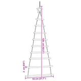?Hanging Christmas Trees with Top Stars 2 pcs 55x120 cm Natural Branch - Low Angle