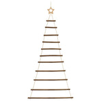 Hanging Christmas Tree with Top Star 74x150 cm Natural Branch