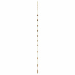 Hanging Christmas Tree with Top Star 74x150 cm Natural Branch