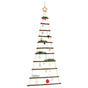 Hanging Christmas Tree with Top Star 74x150 cm Natural Branch