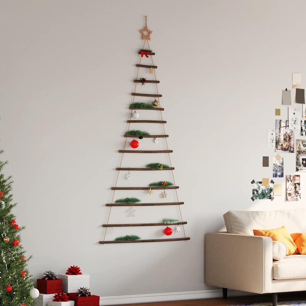 ?Hanging Christmas Tree with Top Star 86x180 cm Natural Branch