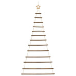Hanging Christmas Tree with Top Star 86x180 cm Natural Branch