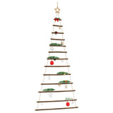 ?Hanging Christmas Tree with Top Star 86x180 cm Natural Branch