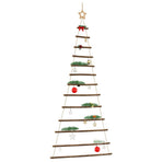 Hanging Christmas Tree with Top Star 86x180 cm Natural Branch