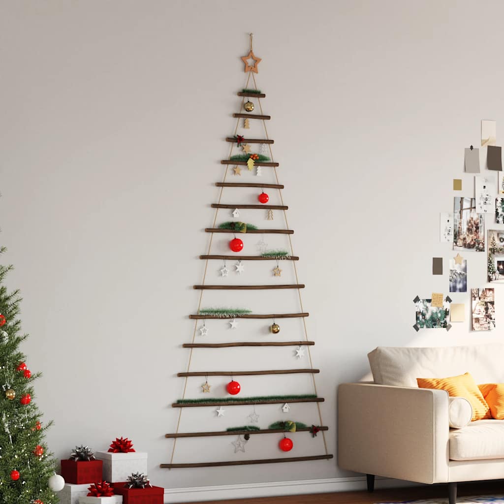 ?Hanging Christmas Tree with Top Star 100x210 cm Natural Branch