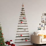 ?Hanging Christmas Tree with Top Star 100x210 cm Natural Branch - Side View