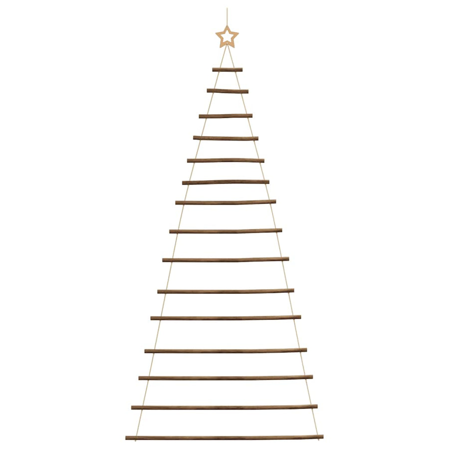 Hanging Christmas Tree with Top Star 100x210 cm Natural Branch