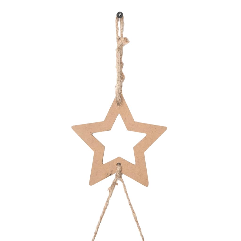 ?Hanging Christmas Tree with Top Star 100x210 cm Natural Branch
