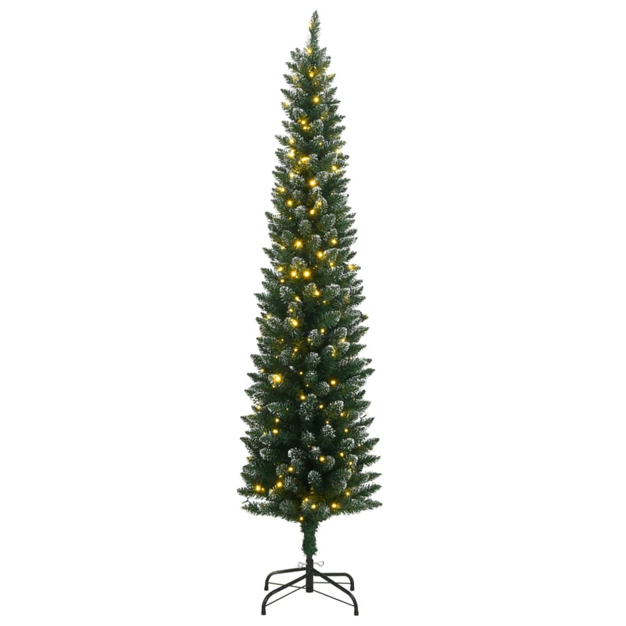 Artificial Slim Christmas Tree 150 LEDs 120 cm
