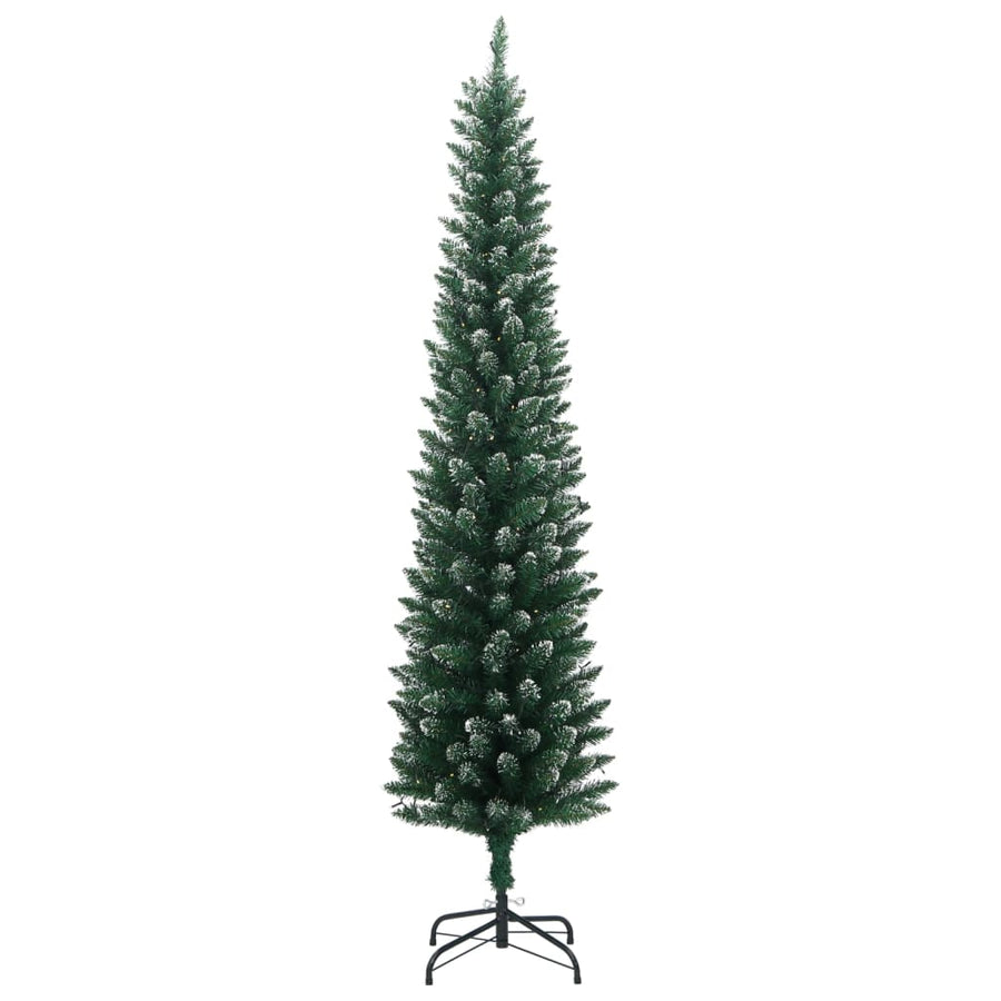 Artificial Slim Christmas Tree 150 LEDs 120 cm