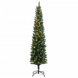 Artificial Slim Christmas Tree 150 LEDs 150 cm - Front View