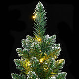 Artificial Slim Christmas Tree 150 LEDs 150 cm - Close-Up Angle