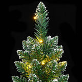 Artificial Slim Christmas Tree 300 LEDs 210 cm - Close-Up Angle