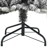 Artificial Christmas Tree 300 LEDs and Flocked Snow 180 cm - Low Angle