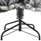 Artificial Christmas Tree 300 LEDs and Flocked Snow 210 cm - Low Angle