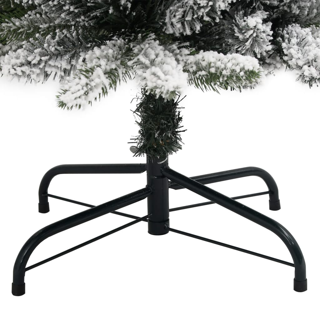 Artificial Christmas Tree 150 LEDs and Flocked Snow 120 cm