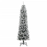 Artificial Christmas Tree 150 LEDs and Flocked Snow 150 cm