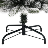 Artificial Christmas Tree 300 LEDs and Flocked Snow 210 cm - Low Angle