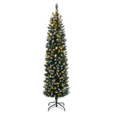 Artificial Slim Christmas Tree 150 LEDs 120 cm - Side View