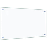 Kitchen Backsplashes 2 pcs Transparent 70x40 cm Tempered Glass