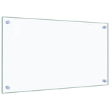 Kitchen Backsplashes 2 pcs Transparent 70x40 cm Tempered Glass - 45-Degree Angle