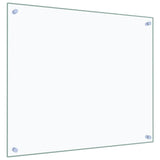 Kitchen Backsplashes 2 pcs Transparent 70x60 cm Tempered Glass - 45-Degree Angle