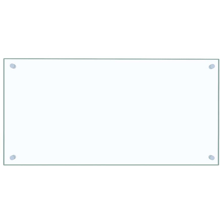 Kitchen Backsplashes 2 pcs Transparent 80x40 cm Tempered Glass