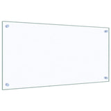 Kitchen Backsplashes 2 pcs Transparent 80x40 cm Tempered Glass - 45-Degree Angle