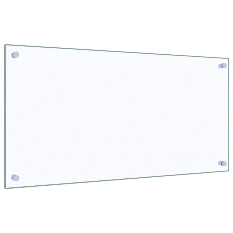 Kitchen Backsplashes 2 pcs Transparent 80x40 cm Tempered Glass