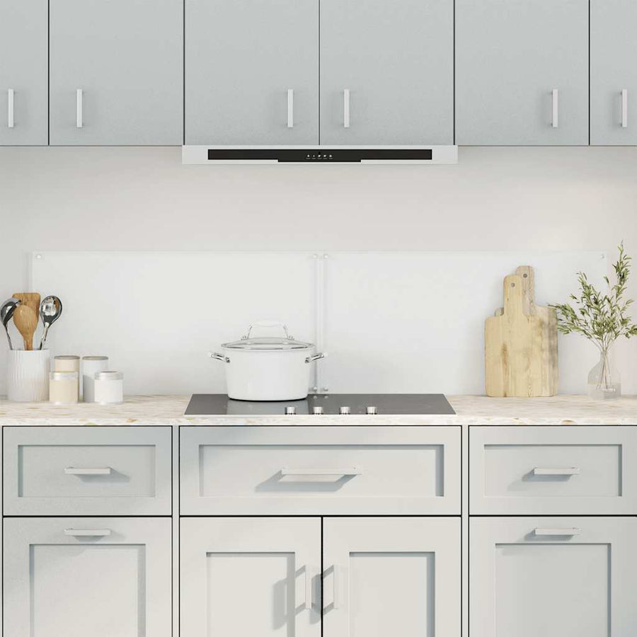Kitchen Backsplashes 2 pcs Transparent 80x40 cm Tempered Glass