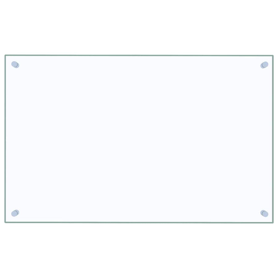 Kitchen Backsplashes 2 pcs Transparent 80x50 cm Tempered Glass