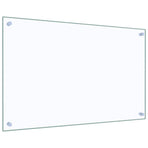 Kitchen Backsplashes 2 pcs Transparent 80x50 cm Tempered Glass