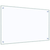 Kitchen Backsplashes 2 pcs Transparent 80x50 cm Tempered Glass - 45-Degree Angle