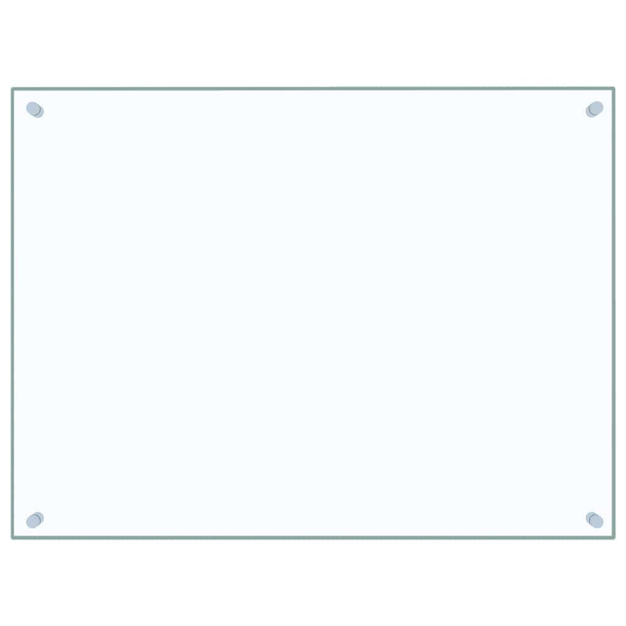 Kitchen Backsplashes 2 pcs Transparent 80x60 cm Tempered Glass