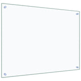 Kitchen Backsplashes 2 pcs Transparent 80x60 cm Tempered Glass - 45-Degree Angle