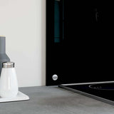 Kitchen Backsplashes 2 pcs Black 70x50 cm Tempered Glass - Side View