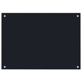 Kitchen Backsplashes 2 pcs Black 70x50 cm Tempered Glass - Top-Down View