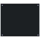 Kitchen Backsplashes 2 pcs Black 70x60 cm Tempered Glass - Top-Down View