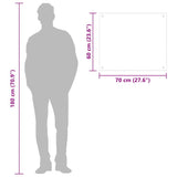 Kitchen Backsplashes 2 pcs Black 70x60 cm Tempered Glass - Extra Image