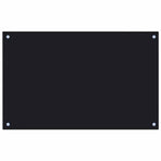 Kitchen Backsplashes 2 pcs Black 80x50 cm Tempered Glass