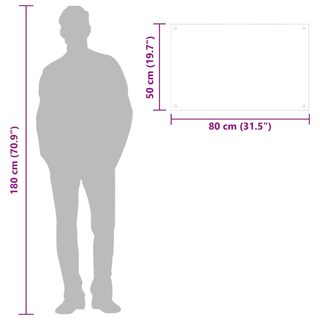 Kitchen Backsplashes 2 pcs Black 80x50 cm Tempered Glass